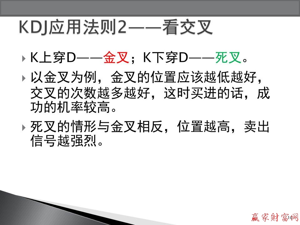 KDJ應用法則2——看交叉